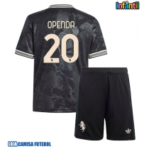 Camisa de Futebol Juventus Lois Openda #20 Equipamento Alternativo Infantil 2025-26 Manga Curta (+ Calças curtas)